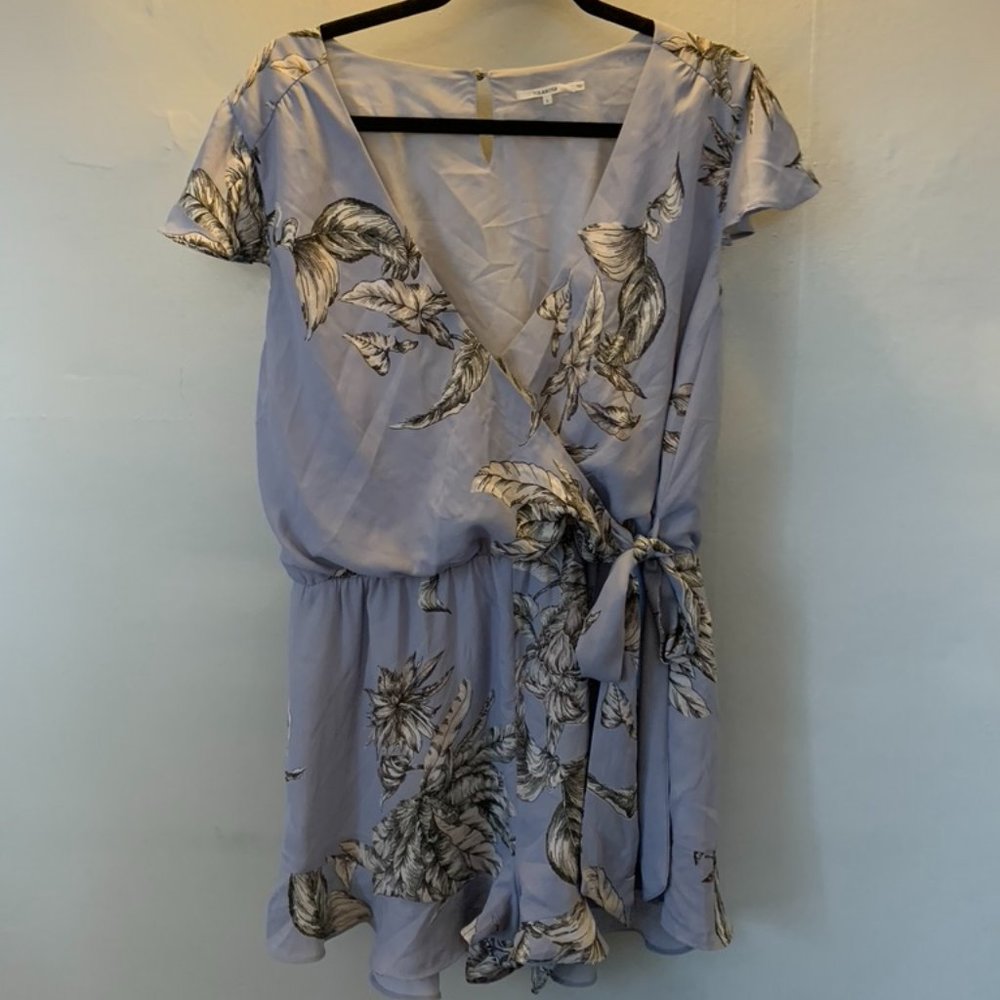 Light Blue Floral Romper